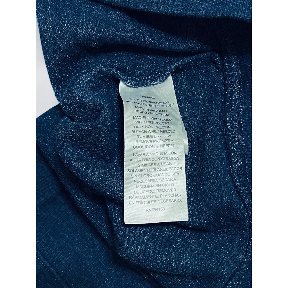 Calvin Klein Tie Dye Blue, Navy, and White Cropped Hoodie S - Picture 4 of 4